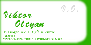 viktor oltyan business card